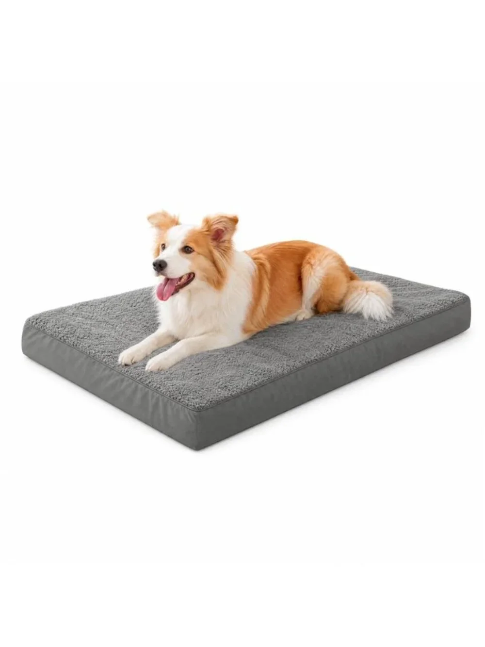 35in Dog Bed Large Dog Orthopedic Crate Bed with Removable Washable L（35*22*3）